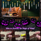 Halloweenské dekorace – plovoucí svíčky s hůlkou