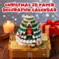 🎄Vánoční 3D papírový dekorativní kalendář