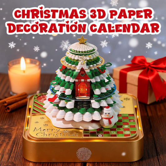 🎄Vánoční 3D papírový dekorativní kalendář