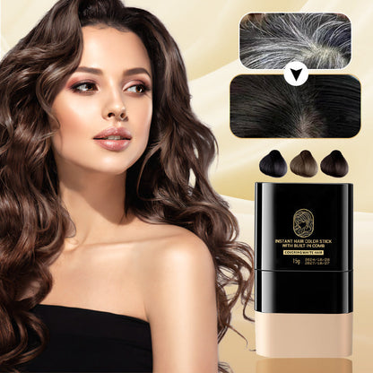 Instantní barva na vlasy ve formě tyčinky s integrovaným hřebenem