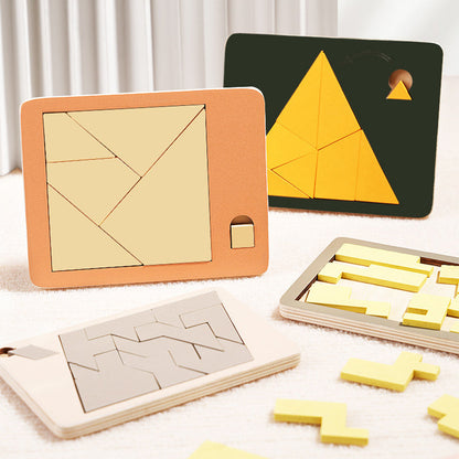 🧠Dřevěná tangramová deska