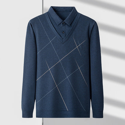 Pánská každodenní košile v moderním vrstveném stylu