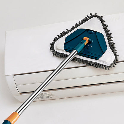 Víceúčelový 360° otočný trojúhelníkový mop na čištění