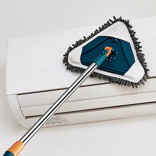 Víceúčelový 360° otočný trojúhelníkový mop na čištění