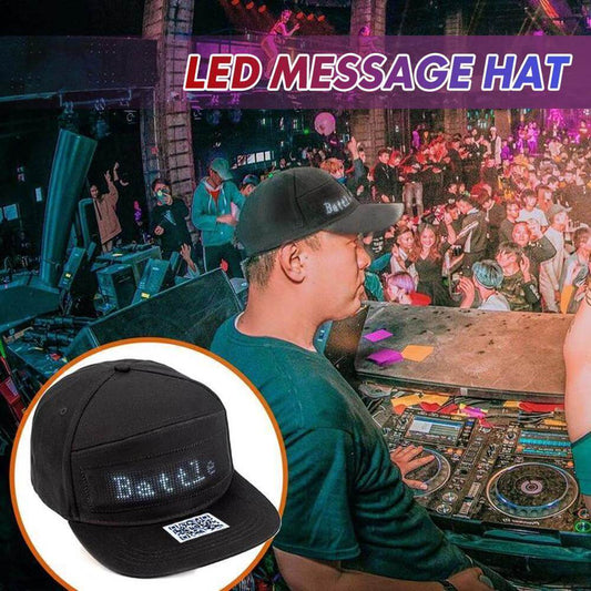 ✨ LED čepice s personalizovaným vzkazem | Bluetooth aplikace | Super jasná | Voděodolná! 🧢