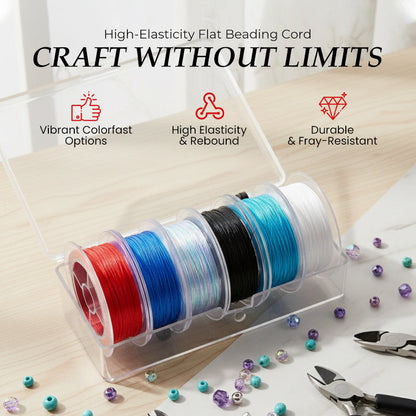 Vysoce elastická plochá korálková šňůra