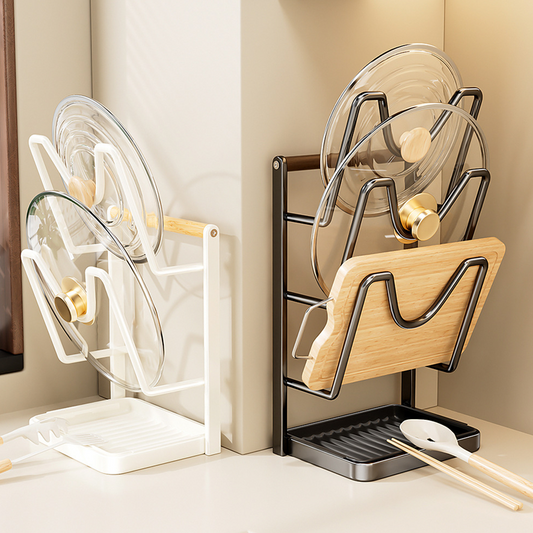 🍳Stojan na kuchyňské pokličky a krájecí desky