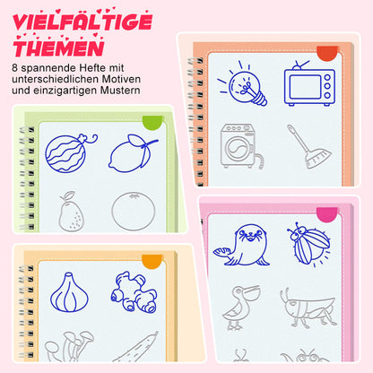 🖌️Kreslící knihy s drážkami pro děti