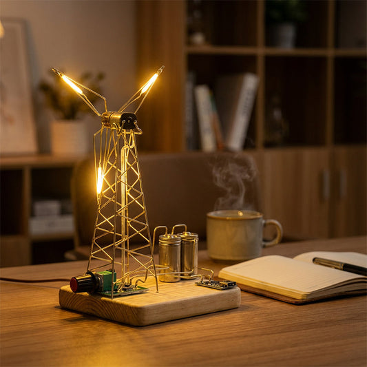 🎁DIY Vintage větrný mlýn noční lampa sada