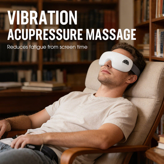 Dobíjecí elektrický masážní přístroj na oči s vyhříváním