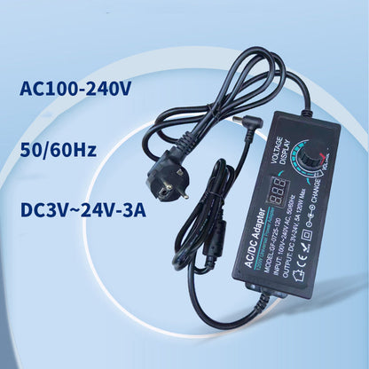 Nastavitelný univerzální síťový adaptér AC/DC 3V-24V 3A