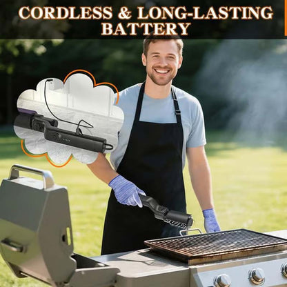 🔥✨Bezdrátový elektrický grilovací kartáč na čištění🍖