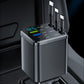 🚗 7 v 1 zatahovací rychlá autonabíječka s indikátorem napětí – USB-C rychlé nabíjení a perfektní pro každodenní použití 📱