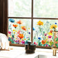 💐Barevná květinová kytice – samolepka na okno🖼️