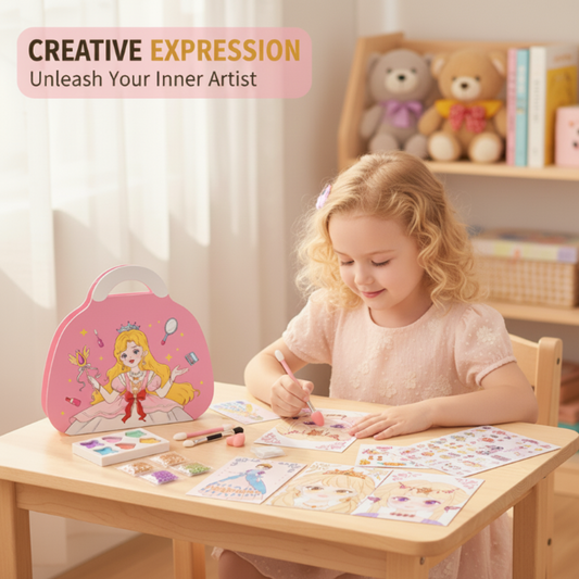 ✨Speciální sady JSR pro diamantovou malbu a výtvarné sady s motivy princezen – sady knih s fóliovými motivy „Play on Paper“ pro holčičky – ruční práce, velikonoční dárky