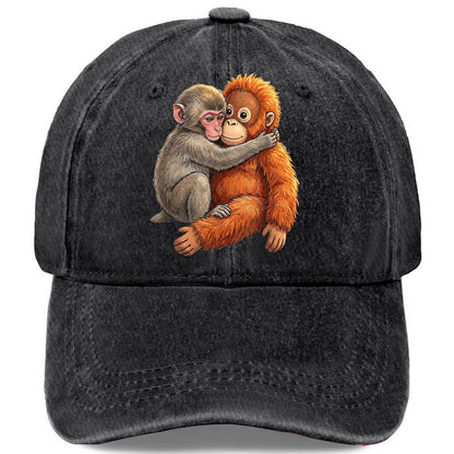 🐵Vintage baseballová čepice s roztomilým zvířecím potiskem🧢