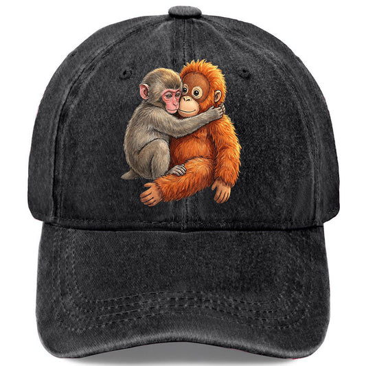 🐵Vintage baseballová čepice s roztomilým zvířecím potiskem🧢