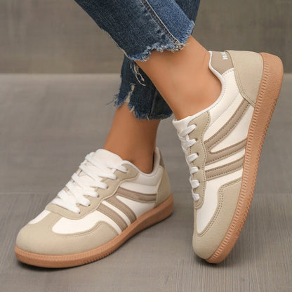 👟 Stylové dámské volnočasové boty s kulatou špičkou – protiskluzové, pohodlné a lehké ✨🚶‍♀️