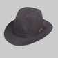 Slaměný klobouk Fedora s páskem z umělé kůže