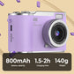 🎥Digitální fotoaparát s rozlišením 4K, navržený speciálně pro fotografování | 3palcový displej otočný o 180°, s funkcí webové kamery a dvěma akumulátory🌟