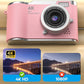🎥Digitální fotoaparát s rozlišením 4K, navržený speciálně pro fotografování | 3palcový displej otočný o 180°, s funkcí webové kamery a dvěma akumulátory🌟