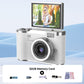 🎥Digitální fotoaparát s rozlišením 4K, navržený speciálně pro fotografování | 3palcový displej otočný o 180°, s funkcí webové kamery a dvěma akumulátory🌟