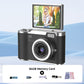 🎥Digitální fotoaparát s rozlišením 4K, navržený speciálně pro fotografování | 3palcový displej otočný o 180°, s funkcí webové kamery a dvěma akumulátory🌟