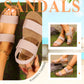 👡 Dámské protiskluzové sandály pro volný čas – široké elastické pásky, polstrované, prodyšné ☀️✨🏖️