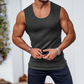 Pánské žebrované pletené tílko slim fit