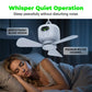 💖 Stropní ventilátor s dobíjecí baterií a LED osvětlením – Chlad a světlo kdekoli ✨