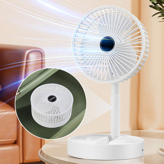 Skládací ventilátor s napájecím kabelem
