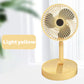 Skládací ventilátor s napájecím kabelem