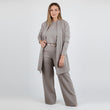 Elegant Longline Cardigan & Top & Pants 3-Piece Set
