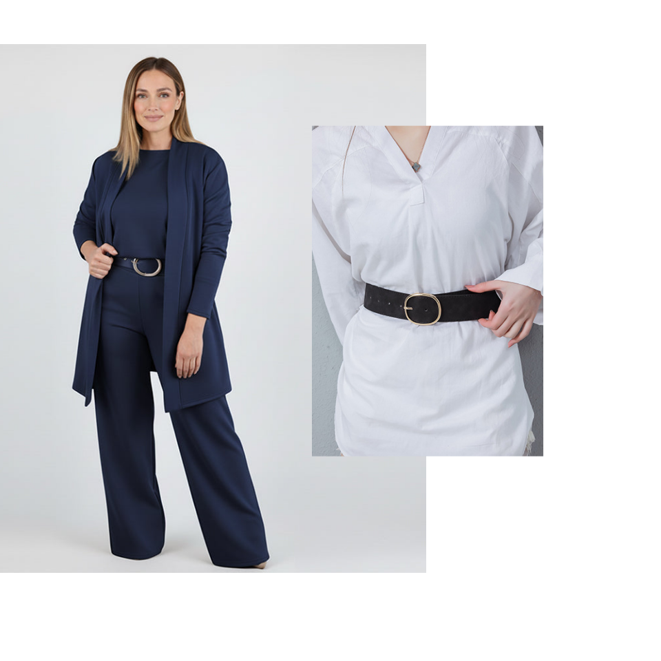 Elegant Longline Cardigan & Top & Pants 3-Piece Set