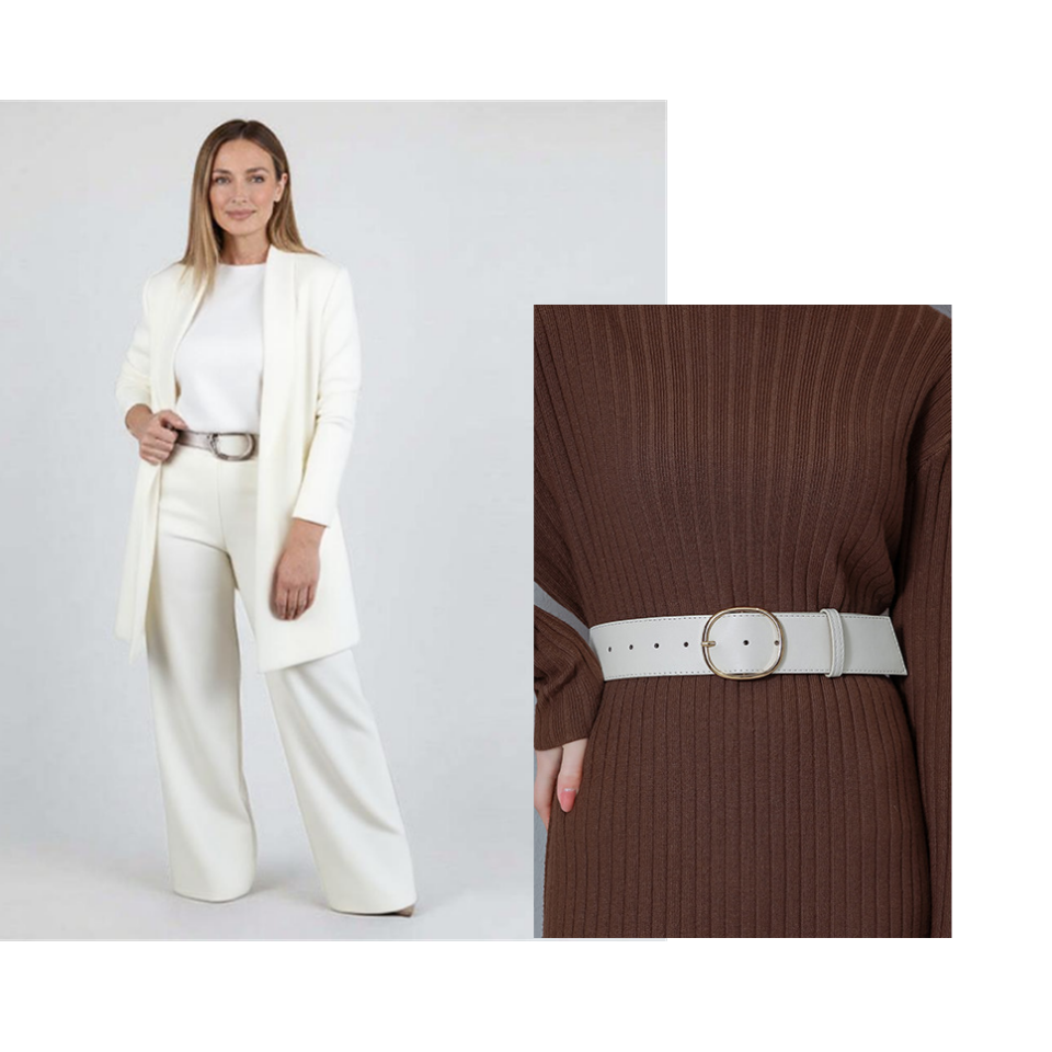 Elegant Longline Cardigan & Top & Pants 3-Piece Set