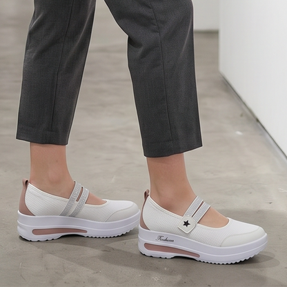 👟 Dámské prodyšné síťované slip-on tenisky s platformou – lehké, pohodlné & s přirozeným zvýšením velikosti – ideální na dlouhé dny