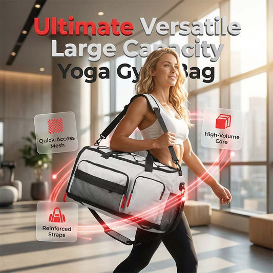 🎒 Lehká a prostorná taška na fitness – vodoodpudivá taška na cvičení s několika přihrádkami ✨