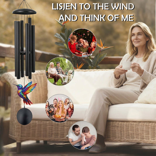 🕊️🙏 Retro kovová pamětní zvonkohra do zahrady - Nadčasová krása, uklidňující atmosféra a zachycení dojemné vzpomínky 🎐🍃