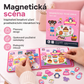 Dětská magnetická tichá knížka, skládací puzzle s scénami, raně vzdělávací hračka pro chlapce i dívky