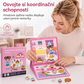 Dětská magnetická tichá knížka, skládací puzzle s scénami, raně vzdělávací hračka pro chlapce i dívky