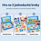Dětská magnetická tichá knížka, skládací puzzle s scénami, raně vzdělávací hračka pro chlapce i dívky