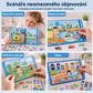 Dětská magnetická tichá knížka, skládací puzzle s scénami, raně vzdělávací hračka pro chlapce i dívky