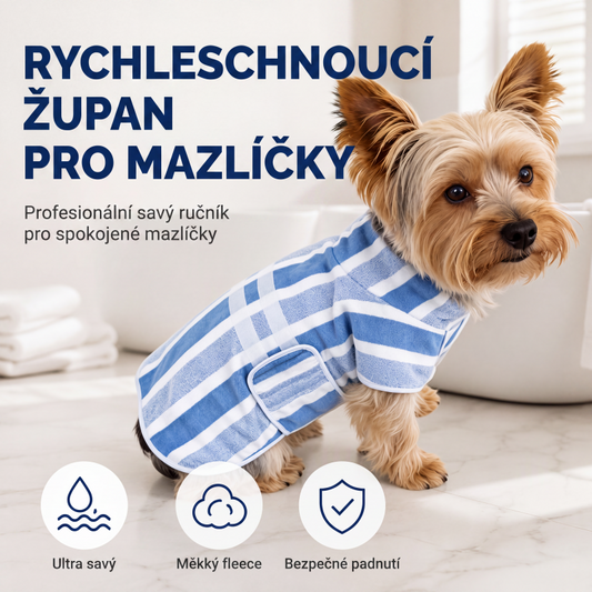 Superabsorpční župan pro psy