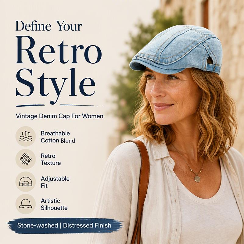 💖Hot Sale 50% OFF🧢Vintage Distressed Beret Flat Cap - Unisex