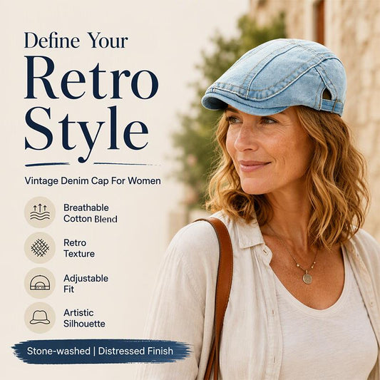 💖Hot Sale 50% OFF🧢Vintage Distressed Beret Flat Cap - Unisex
