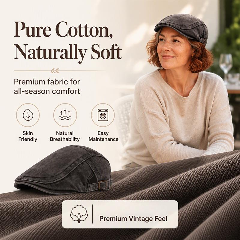 💖Hot Sale 50% OFF🧢Vintage Distressed Beret Flat Cap - Unisex