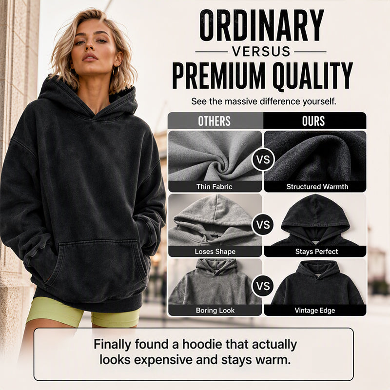 💖Black Friday Mega Deal – 50% off!💖Unisex Casual Oversized Acid Wash Hoodie