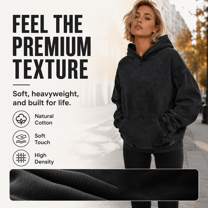 💖Black Friday Mega Deal – 50% off!💖Unisex Casual Oversized Acid Wash Hoodie