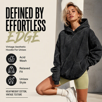 💖Black Friday Mega Deal – 50% off!💖Unisex Casual Oversized Acid Wash Hoodie