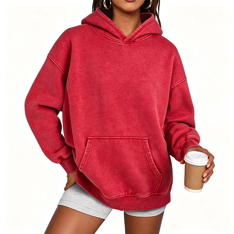 💖Black Friday Mega Deal – 50% off!💖Unisex Casual Oversized Acid Wash Hoodie